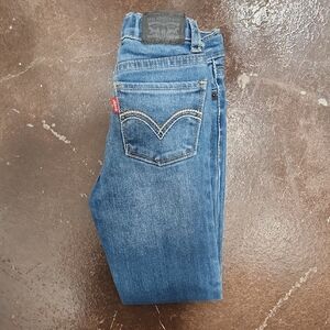 Levi's Girls Straight Jeans in Classic Blue